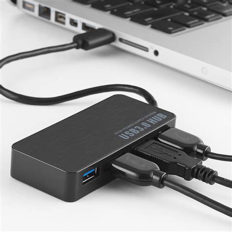 High Speed Usb 30 Hub 4 Port Multi Hub Splitter Extension Cable With