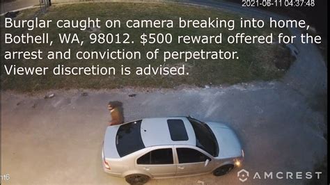 Burglar Caught On Camera Breaking Into Home Youtube