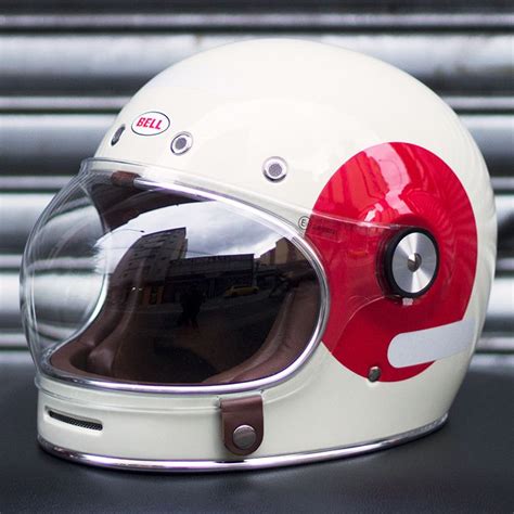 Bell bullitt cafe racer full face motorcycle street helmet. Capacete BELL Bullitt TT Vintage White Red - SuperBike ...