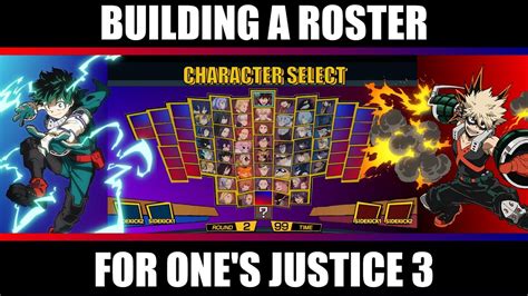 Building A Roster For My Hero Ones Justice 3 Youtube
