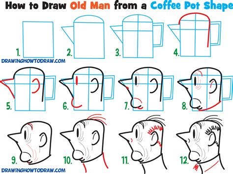 Easy cartoon characters to draw for kids. Learn How to Draw Cartoon Men Character's Faces from ...