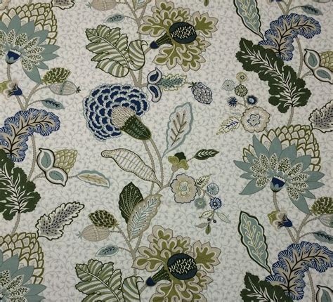 Jacobean Floral Fabric