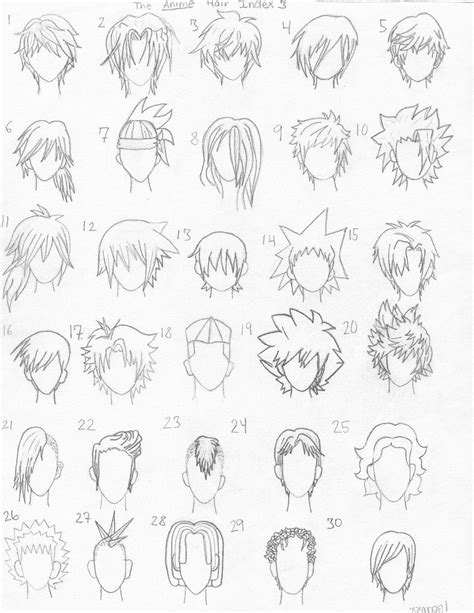 Draw Anime Hair Male Manga