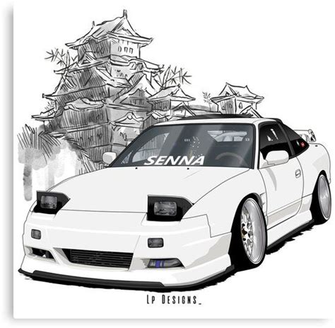 750x1000 nissan 180sx 240sx best shirt design pullover hoodie by carworld. 'Nissan 180Sx' Canvas Print by lpdesigns1 in 2020 | Nissan ...