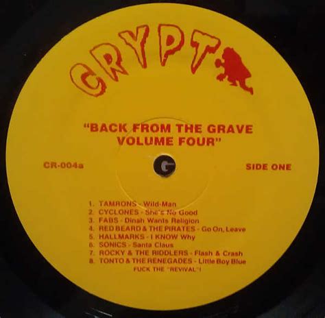 Various Back From The Grave Volume Four Used Vinyl High Fidelity