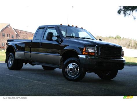 2000 Black Ford F350 Super Duty Lariat Extended Cab 4x4 Dually