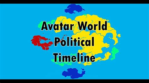 Political Map Of The World Of Avatar Throughout The Years Kyoshi Korra