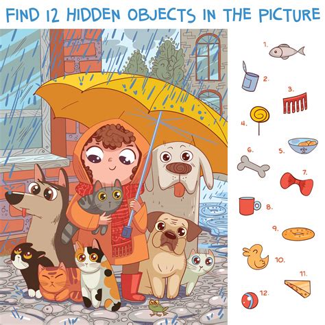 Hidden Objects Pets Puzzle Prime
