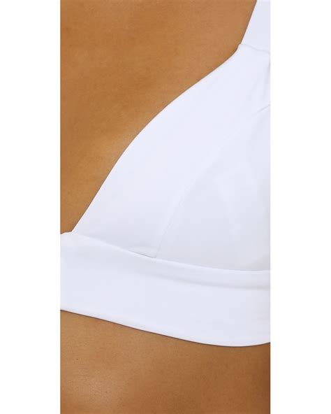 Vitamin A Neutra Bralette Bikini Top In White Lyst