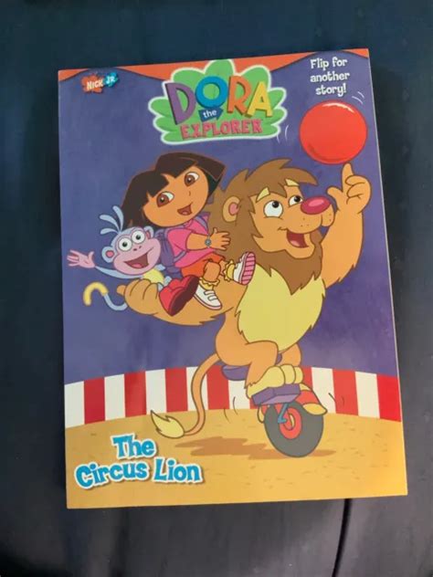 Dora The Explorer Color Book 2003 Vintage The Circus Lion Bouncy Ball