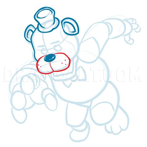 How To Draw Freddy Fazbear Five Nights At Freddys Coloring Page