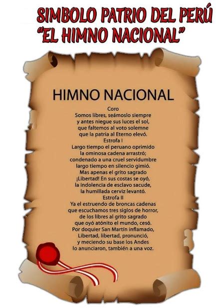 199 El Himno Nacional Del PerÚ Historias Para Contarlas