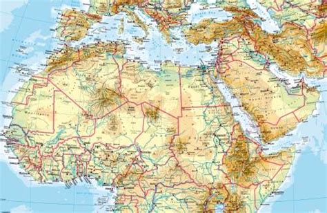 Printable map of physical maps of north africa free. Maps - Northern Africa - Physical map - Diercke ...