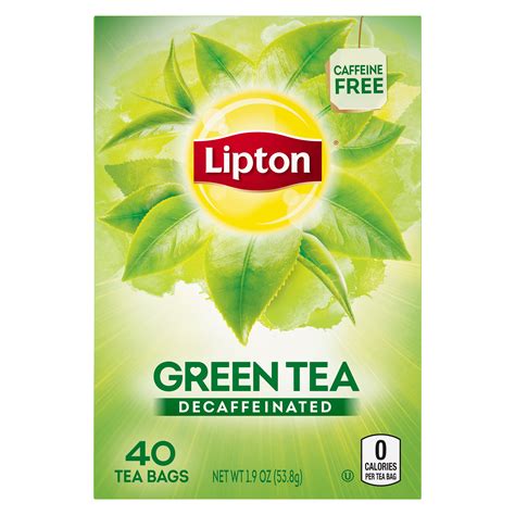Lipton Decaffeinated Green Tea Bags 40 Ct