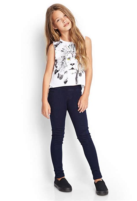 Girls Classic Jeggings Kids Outfits With Leggings Girls Fashion