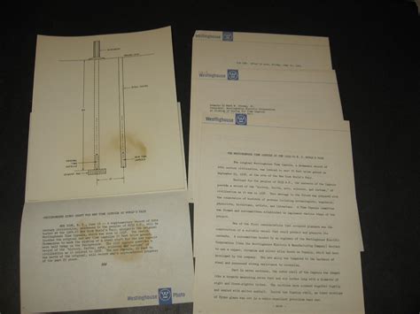 Westinghouse Time Capsule Document Lot 1964 New York Worlds Fair