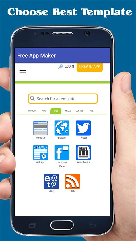 Features of free app maker: Free App Maker - Create Android App without coding for ...