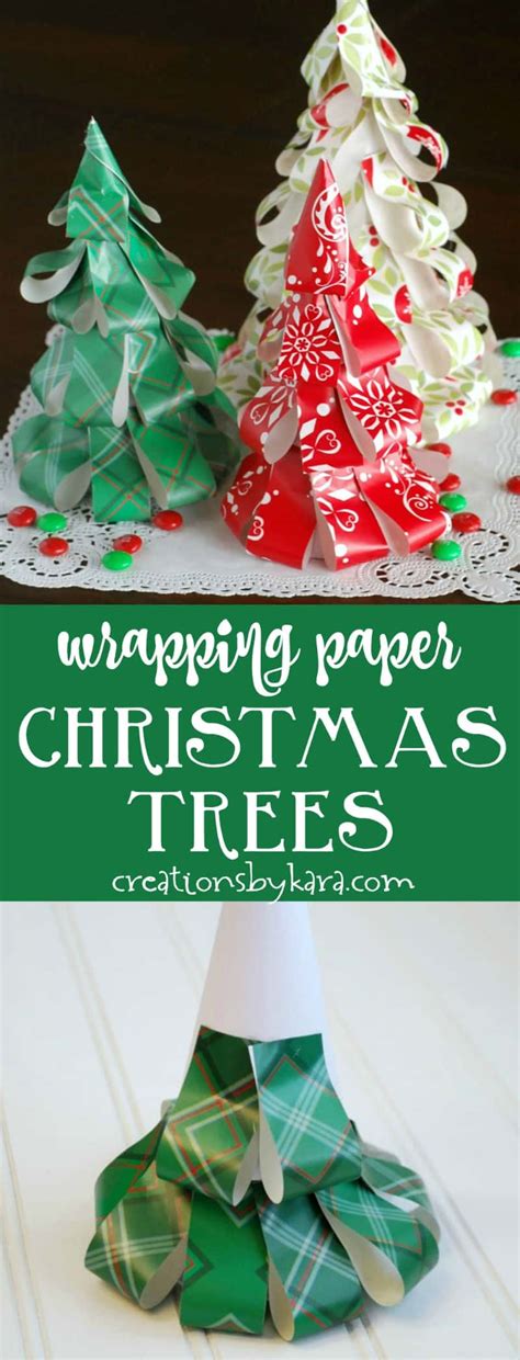 How To Make Wrapping Paper Christmas Trees