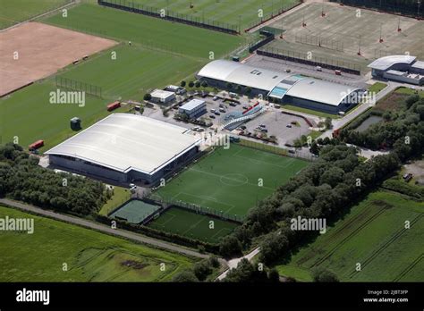 Aerial View Of The Aon Training Complex Manchester Uniteds Carrington