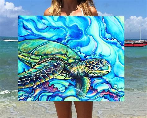 Sea Turtle Painting Sea Turtle Art Sea Turtles Sea Turtle Drawing