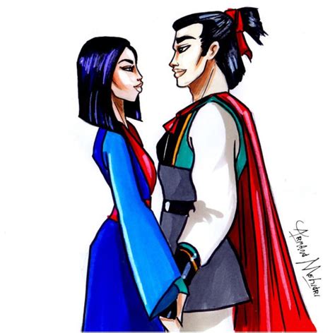 Armand Mehidri Disney Mulan And Shang Disney Illustration Disney Movie Characters Mulan Disney