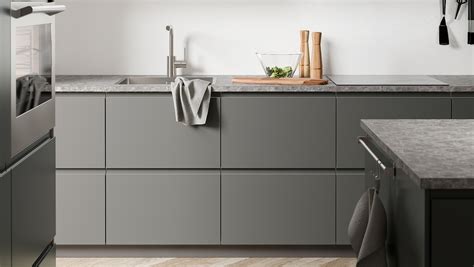 Voxtorp Dark Grey Kitchen For A Clean Look Ikea