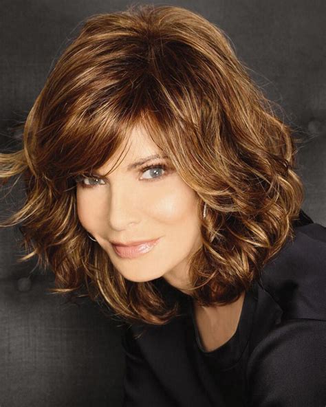 Short curly hairstyles are always recommended for women. Breathtaking Wigs With Shoulder-Length Layers Of Rich ...