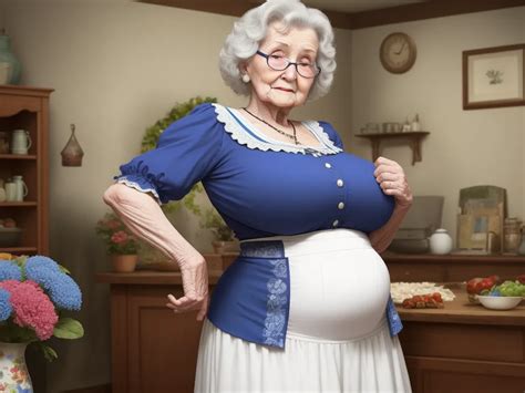 Pixel Photo Converter Granny Showing Her Big Full