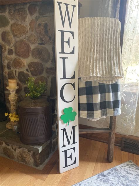 Front Porch Welcome Sign With Interchangeable Designs Etsy