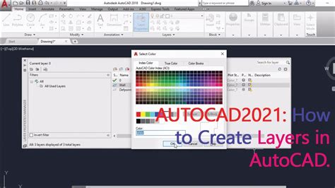 Autocad 2021 How To Create Layers In Autocad Youtube