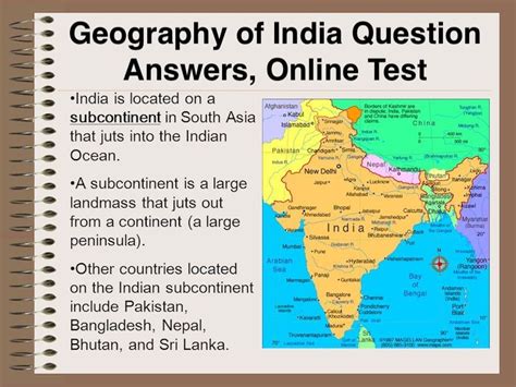 Geography Of India Online Test In Hindi Indian Geography Mcq