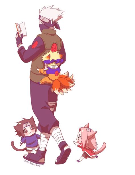 Kakashi And His Kawaii Students Naruto Shippuden Anime Naruto Sasuke