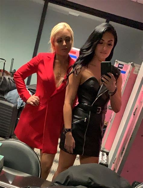 mandy rose and sonya deville fashion women leather skirt