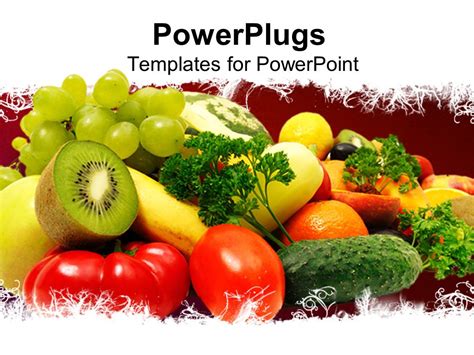 Powerpoint Template Healthy Eating 12727