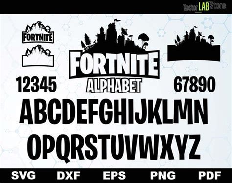 Welcome Fortnite Alphabet Sv Lettering Fonts Fortnite Cricut