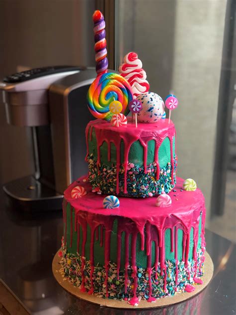 I Made My Daughters 4th Birthday Cake I Was Going For A Vanellope Von
