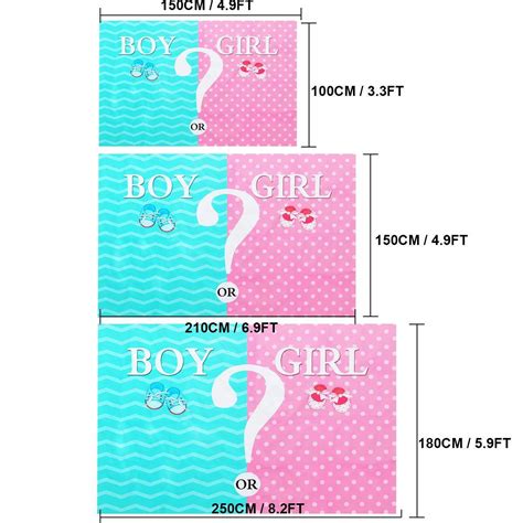 Generic 150100cm Baby Shower Photo Booth Background Boy Or Girl