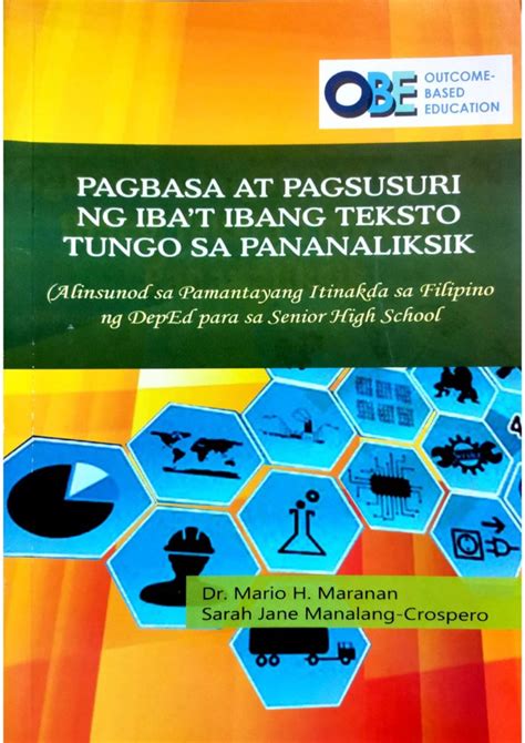 Pagbasa At Pagsusuri Ng Iba T Ibang Teksto Tungo Sa Pananaliksik Mindshapers Publishing