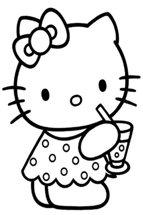 Little Kitty Kids Coloring Pages Free Colouring Pictures to Print