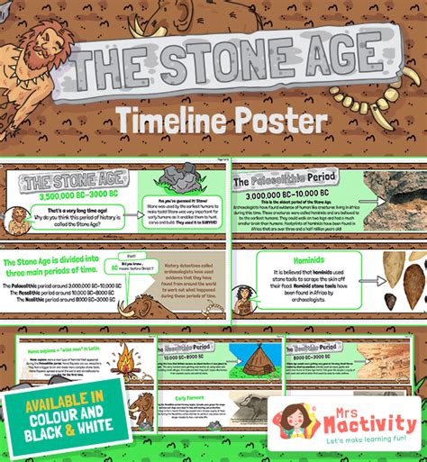 Stone Age Timeline Display Poster Stone Age Resources Ks1 Ks2