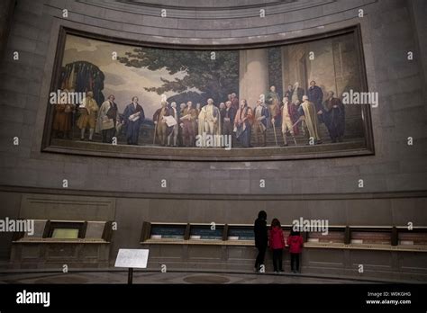 The Constitution Mural By Barry Faulkner Is Shown In The Rotunda Of The
