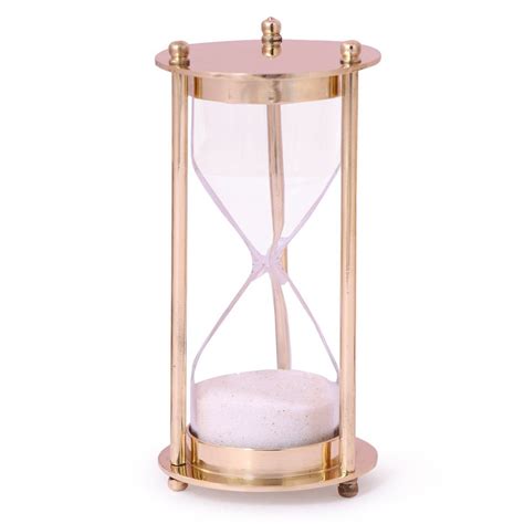 1 Minute Sleek Brass Hourglass Sand Timer Hourglass Sand Timer Sand