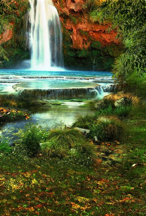 Download Waterfall Landscape Beautiful Nature Wallpaper