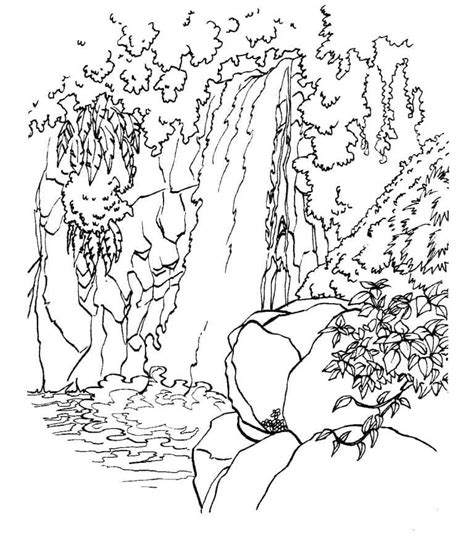 Waterfall Coloring Pages Free Printable Coloring Pages For Kids