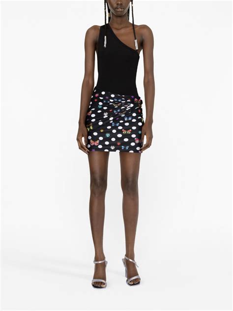 Versace X Dua Lipa Butterflies Mini Skirt Farfetch