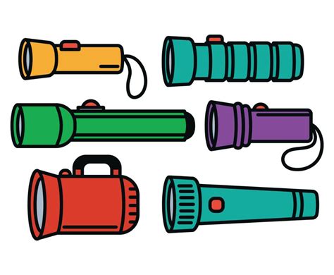 Download High Quality Flashlight Clipart Vector Transparent Png Images