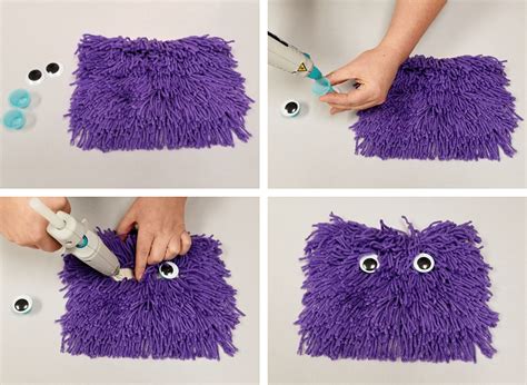 How To Make Diy Yarn Monster Bags Sands Blog Yarn Crafts For Kids