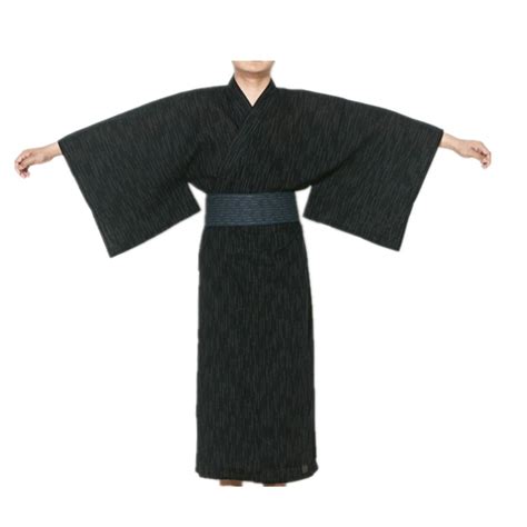 Mens Cool Traditional Japanese Kimono Mens Cotton Robe Yukata Mens