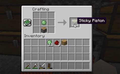 How To Make Sticky Piston Minecraft Recipe