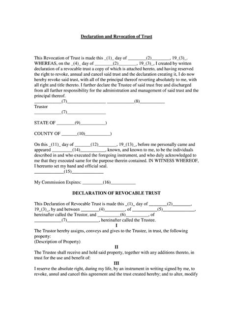 Trust Revocation Form Fill Out Sign Online Dochub